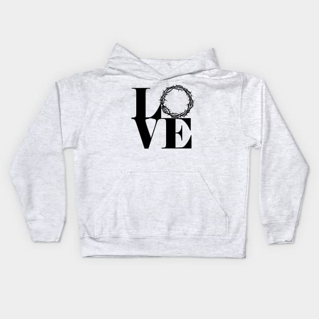 love christian Kids Hoodie by worshiptee